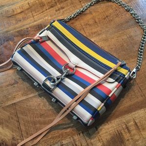 Rebecca Minkoff mini MAC multi stripe crossbody